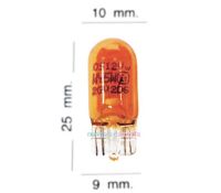 (หลอดละ 45 บาท)  OSRAM หลอดไฟเสียบ T10-12V 5W (แสงสีส้ม)