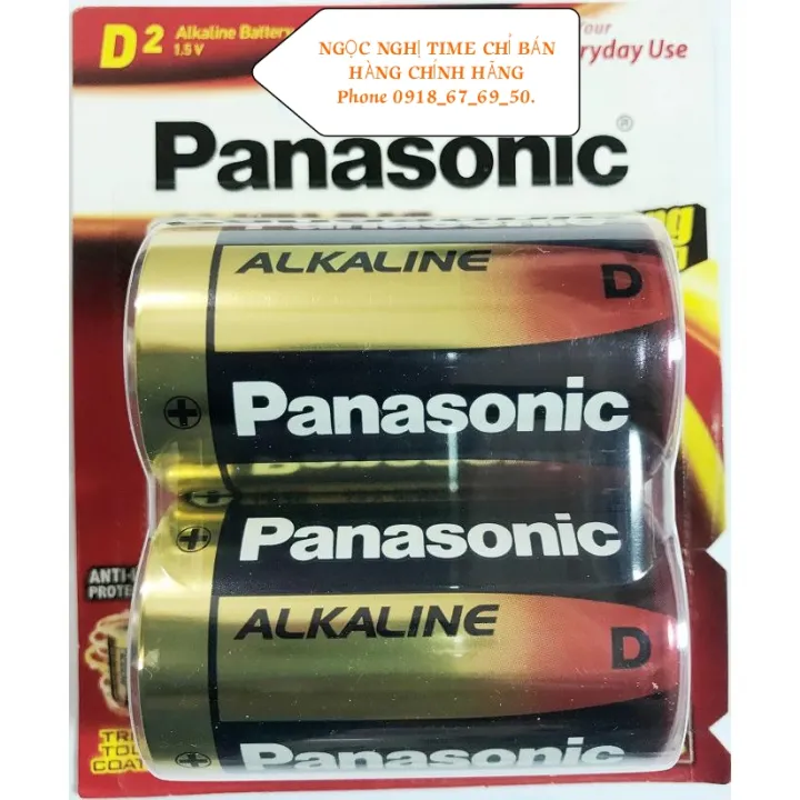 Pin đại Alkaline Panasonic LR20T/2B vỉ 2 pin hàng panasonic chuẩn Nhật