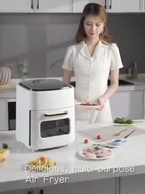 Smart Air Fryer 4.5l Large-capacity Household Multi-functional Smart  Oil-free Smokeless Electric Oven Air Fryer 220v