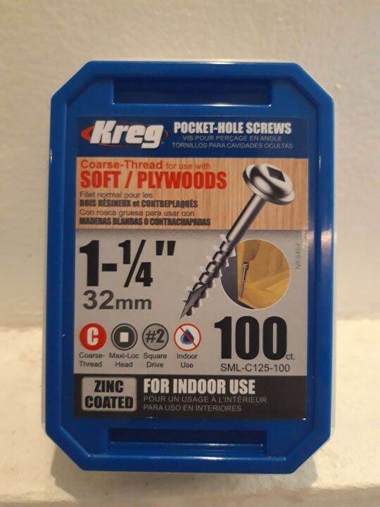 (FAST DELIVERY) KREG pocket hole screw coarse 1¼" Lazada PH