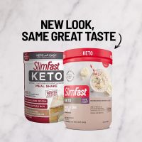 Slimfast Keto meal shake vanilla cake batter