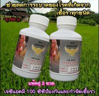 2 กระปุก แอมมี่ ขนาด 100 cc ช่วยลดการแพร่ระบาดของโรคที่เกิดจากเชื้อรา ทุกชนิด ฉีดพ่นทางใบขนาด 100 cc