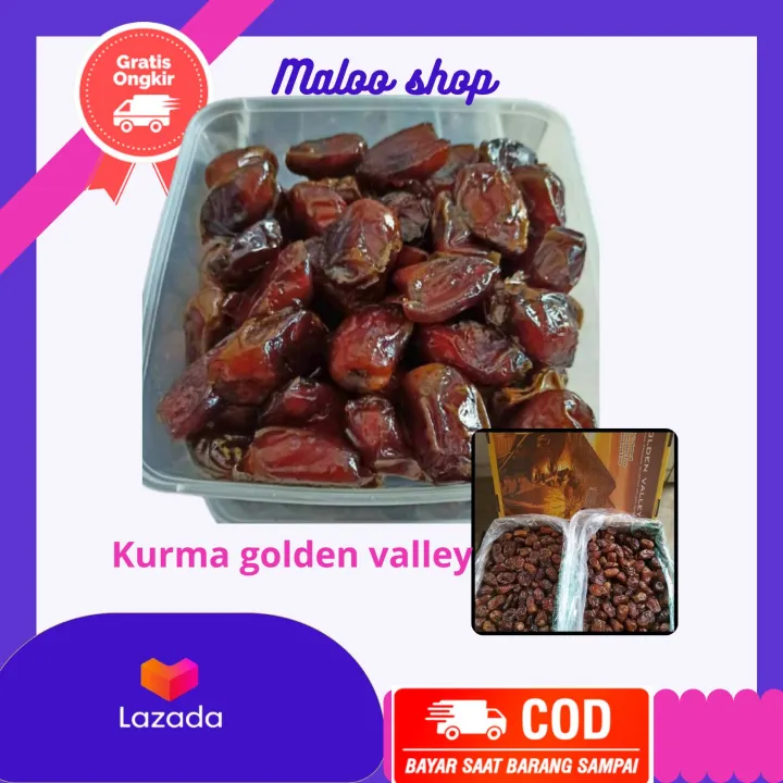 Kurma Golden Valley Gr Kurma Mesir Madu Enak Daging Tebal Manis