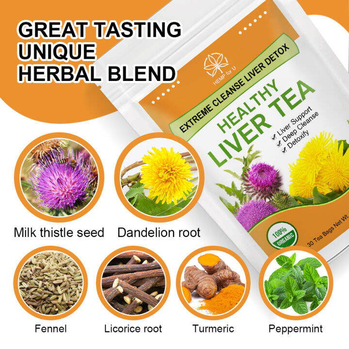 Natural Herbal Tea Nourishing Liver Tea To Improve Lung Function and