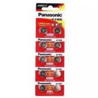 (10ก้อน) ถ่าน Panasonic LR43, 186, AG12 1.5V Alkaline Battery จำนวน10ก้อน ของใหม่ ของแท้แพคนำเข้า