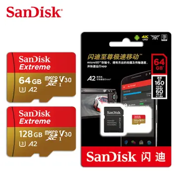 SanDisk Extreme microSDXC Memory Card Original A2 U3 UHS-I Cards USB3.0 4K  Flash micro SD Card for Camera GoPro DJI Nintendo