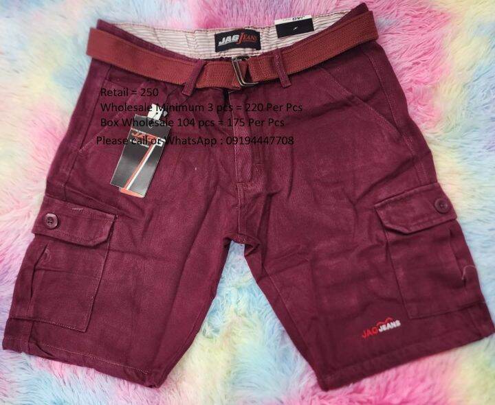 Jag Jean's Man's 6 pocket Cargo Shorts Lazada PH