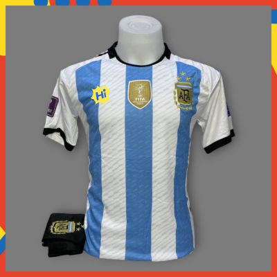 ⚽ ชุดกีฬาฟุตบอล อาร์เจนตินา ชุดฤดูกาลใหม่ 2023-2024 (เสื้อ + กางเกง) New ⚽