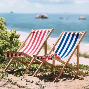 Folding Beach Chair Wood Best Price in Singapore Jan 2024