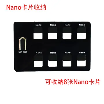 SIM Card Pin Storage Box Aluminum Micro 24 Nano Sim Card Case Holder Protect