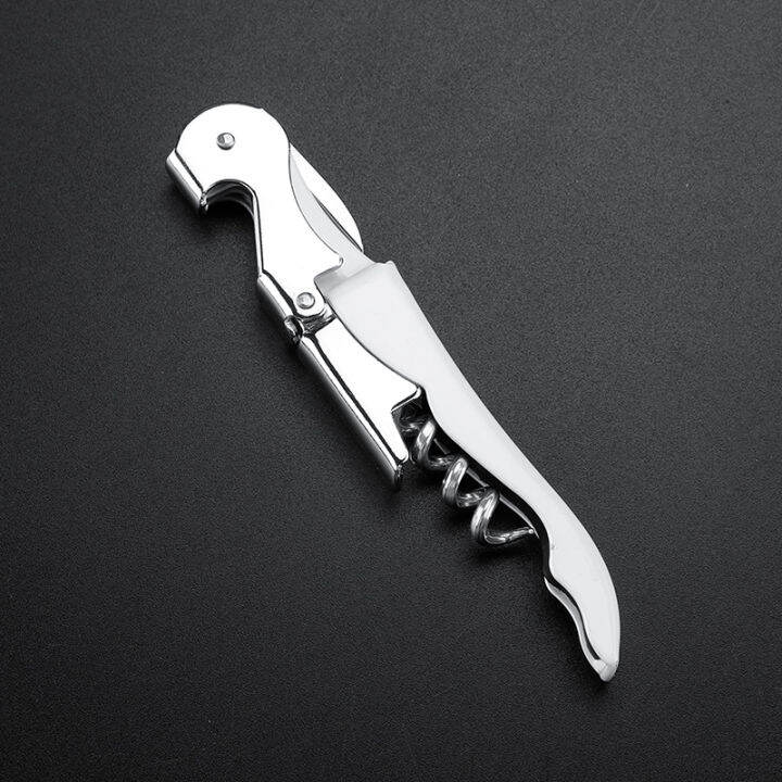 Modern Wine Bottle Opener Multi Tool Corkscrew Stainless Steel Wood