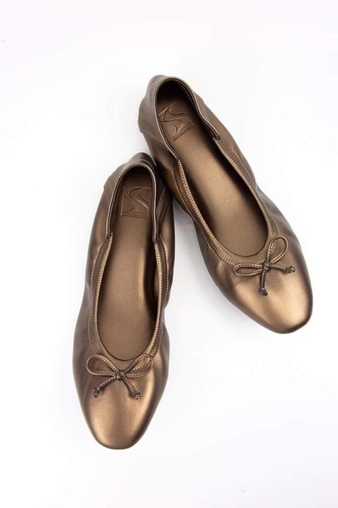 sincera-brand-premium-flat-shoes-คัชชูสีน้ำตาล-metallic-brown-รองเท้าคัชชูส้นแบน-คัชชูส้นเตี้ย-หนังนิ่ม-ไม่กัดเท้า