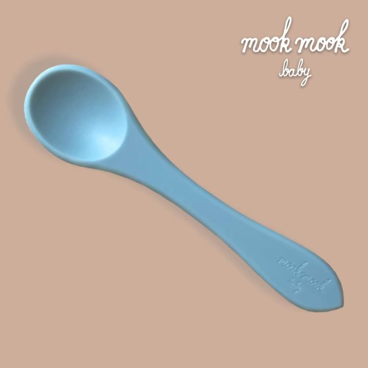 baby-silicone-spoon-ช้อนซิลิโคน-สำหรับเด็ก-6-เดือน-3-ชวบ-แบรนด์-mookmook-baby