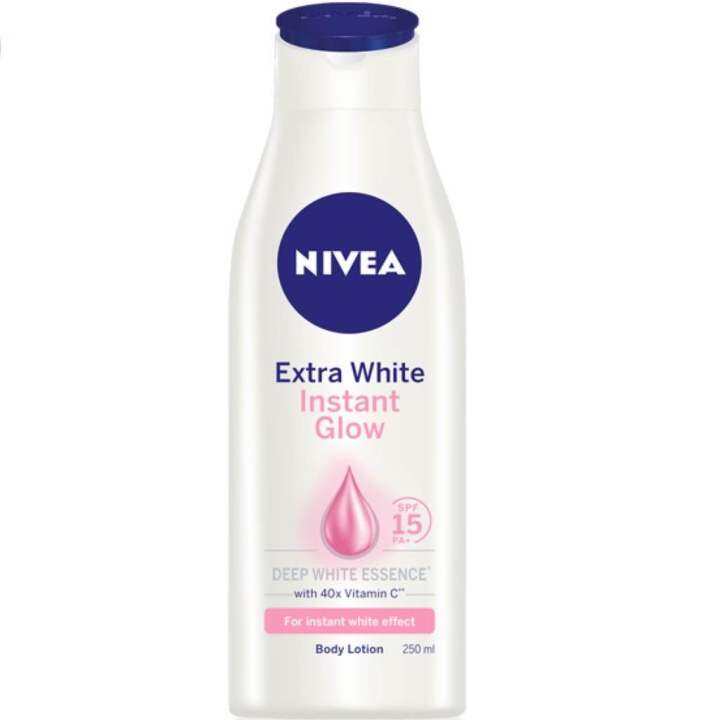 Nivea Extra Bright Instant Glow Body Lotion with 40x Vitamin C with ...