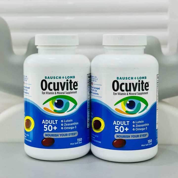 Viên Uống Bổ Mắt Ocuvite Lutein 150 viên của Mỹ dành cho người trên 50