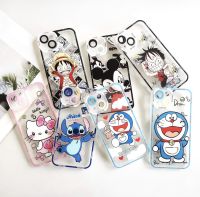 เคสขอบเหลี่ยมนิ่ม สกรีนลายการ์ตูนน่ารักๆ 13,13pro,13promax,12,12pro,12promax,11,11pro,11promax