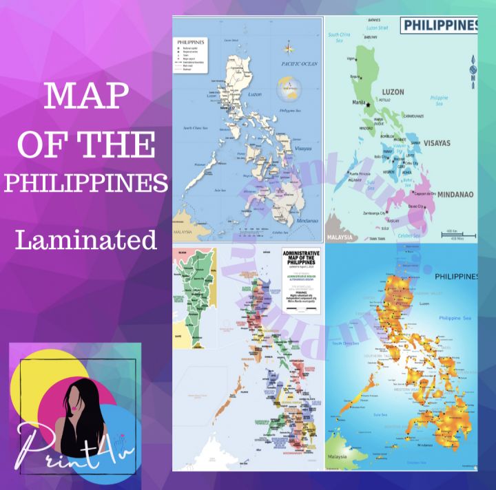 Map of the Philippines Laminated waterproof - Mapa ng Pilipinas | Lazada PH