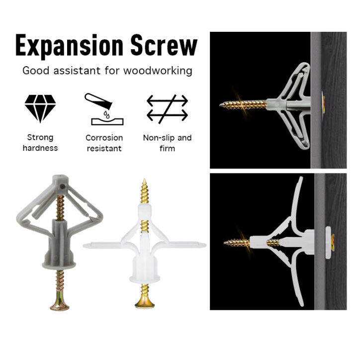 Plastic Drywall Expansion Anchor Bolt Gypsum Board Hollow Wall