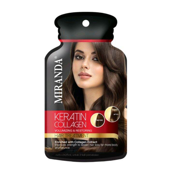 MIRANDA Keratin Protein / Collagen Hair Treatment 50 Ml Lazada Indonesia