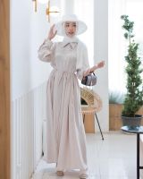 Daily glam dress เดรสเชิ้ตยาว มีกระเป๋าข้าง ใส่แบบ abaya ได้