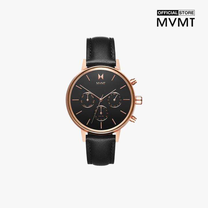 Đồng hồ nữ MVMT mặt tròn dây da 38mm D-FC01-RGBL 0000-01