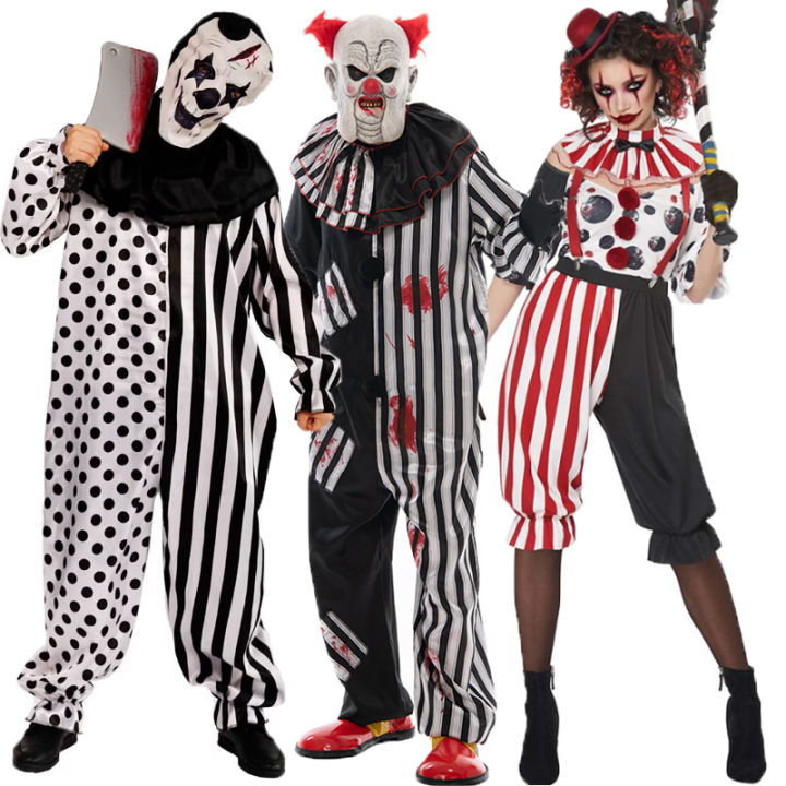 Horror Movie Terrifier Clown Costume Halloween Circus Clown Cosplay ...