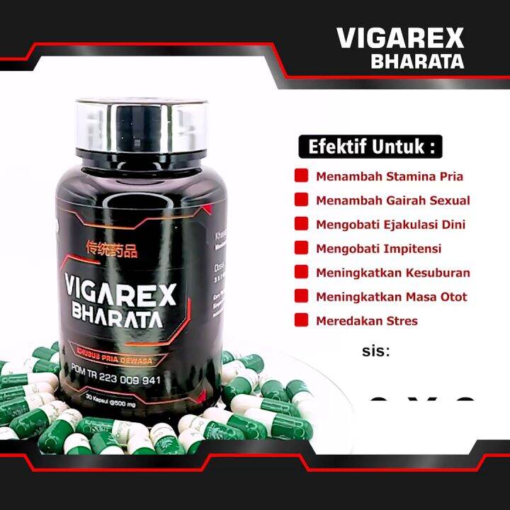 Vigarex Bharata Privasi Aman Kemasan 200g Isi 30 Kapsul BPOM 100
