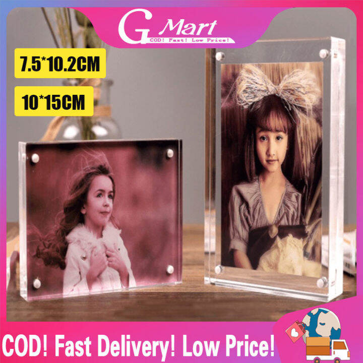 Acrylic Price Tag Holder Label Frame Desk Crystal Photo Frame Display Stand Menu Name