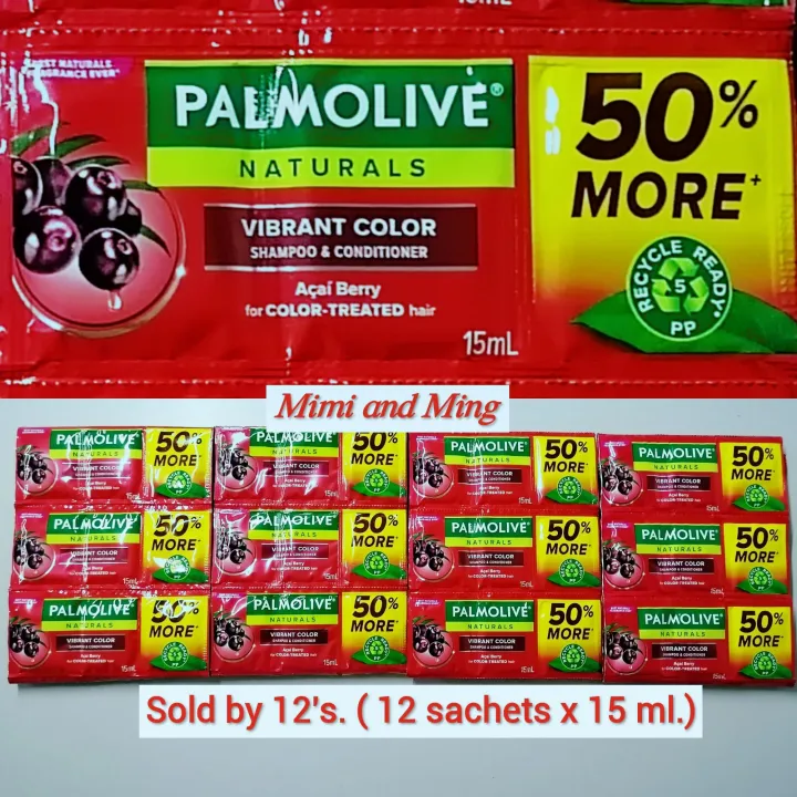 Palmolive Naturals Vibrant Color Shampoo & Conditioner. Acai Berry for