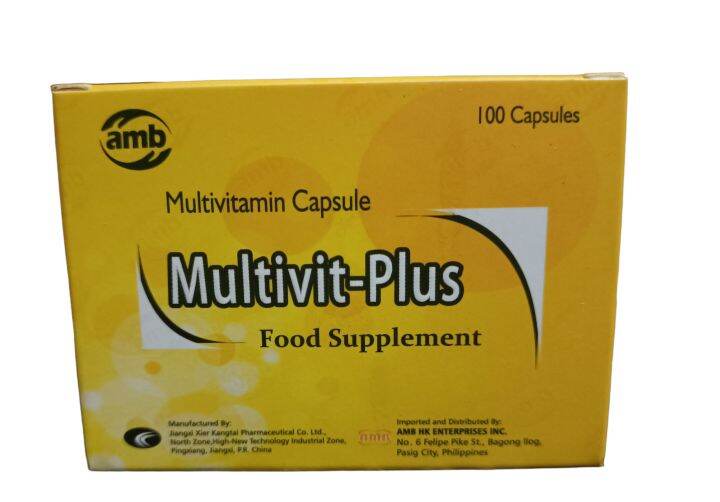 MULTIVIT PLUS Multivitamin Capsule 100pcs | Lazada PH