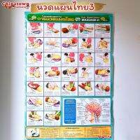 โปสเตอร์นวดแผนไทย๓ แผ่น3