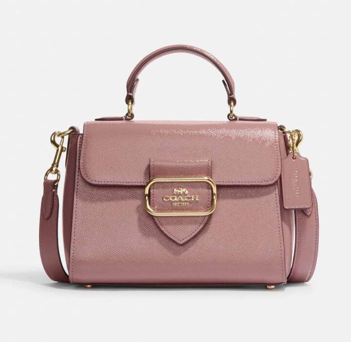 COACH Top Handle Satchel CF321 สีชมพู Lazada.co.th