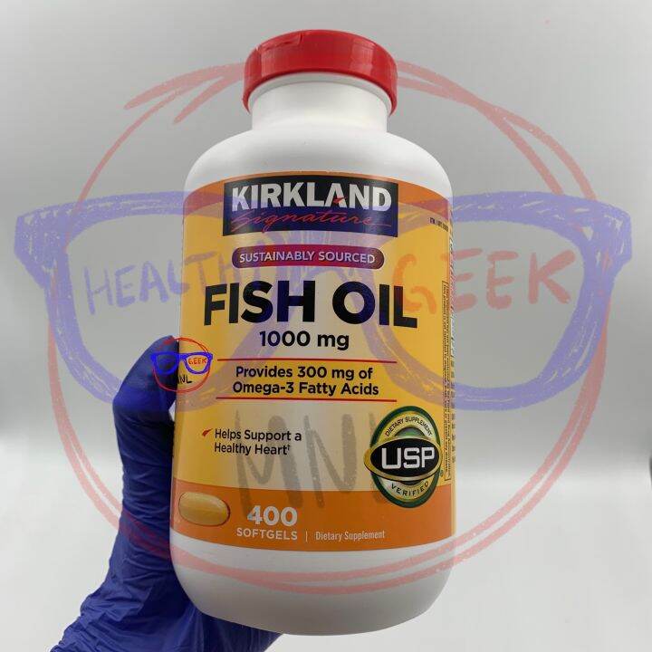 Kirkland Signature Fish Oil (400 softgels/1000mg) Lazada PH