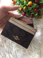 ?Coach พวงกุญแจ ใส่เหรียญ ใส่บัตร ลาย C ขนาดกะทัดรัด พกพาสะดวกคะ