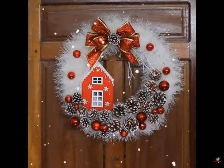 krans natal hiasan pintu berlampu | Lazada Indonesia