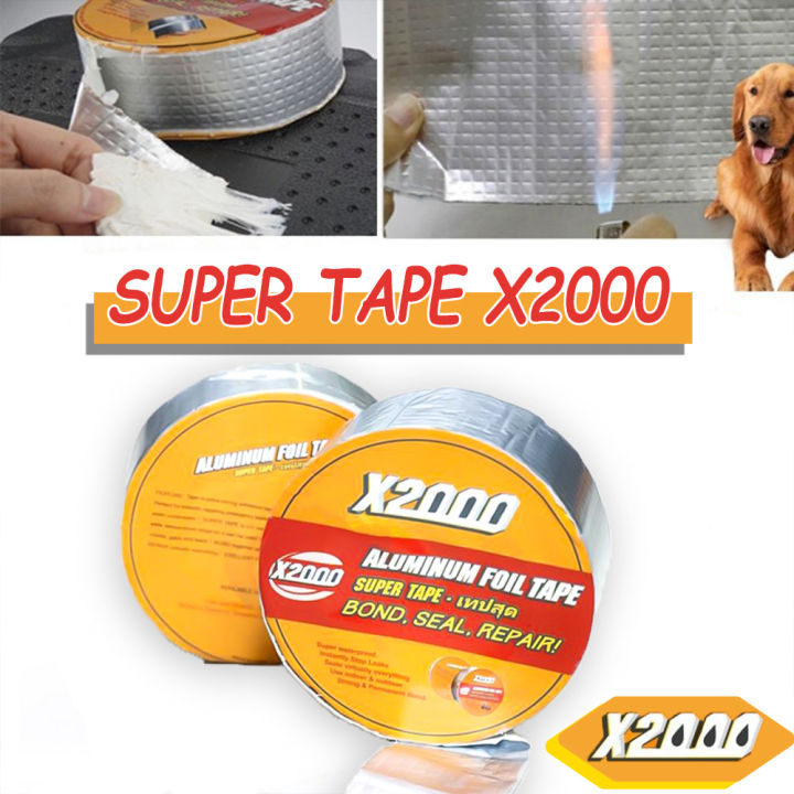 SUPER TAPE X2000 Waterproof Tape Roof Tape aluminum foil butyl sealing ...