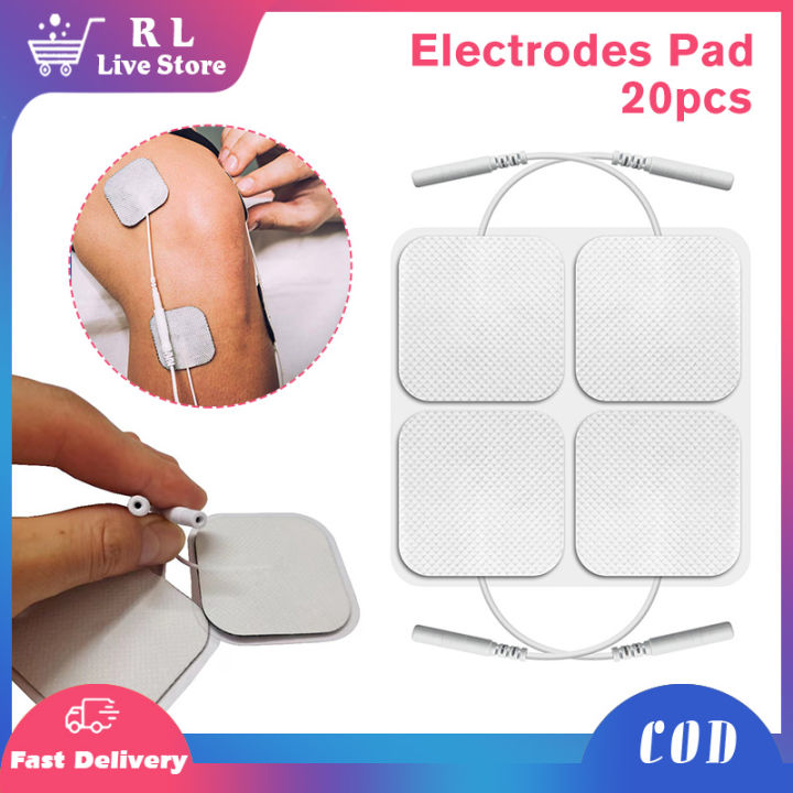 20pcs 5cm Non-woven fabric Reusable Electrode Pads Tens Therapy Machine ...