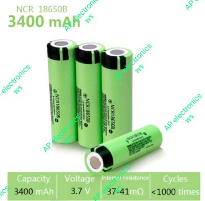 Original NCR18650B 3.7 V 3400Mah
18650แบตเตอรี่ลิเรียมแบบชาร์จไฟได้สำหรับไฟฉาย  ราคา ต่อก้อน

♥️ราคาไม่รวม vat