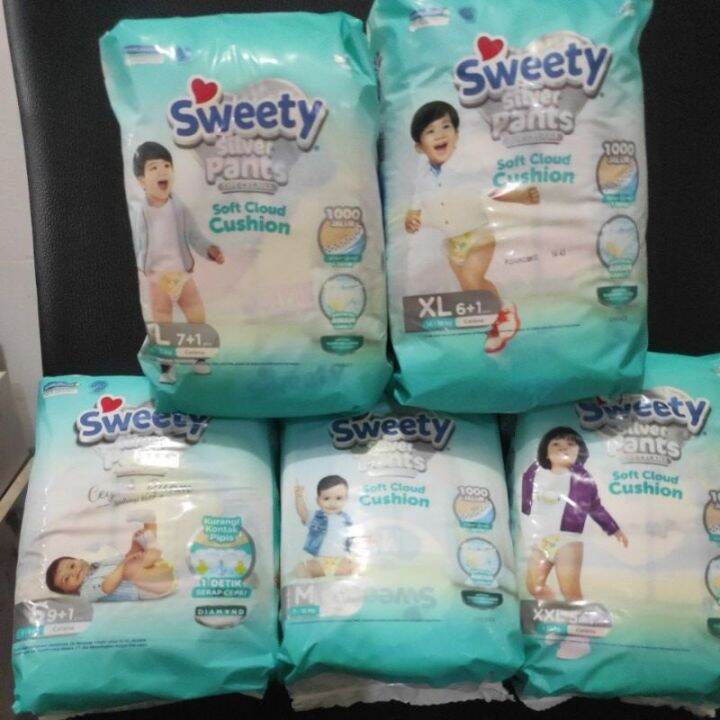 Sweety silver pants S/M/L/XL/XXL Lazada Indonesia