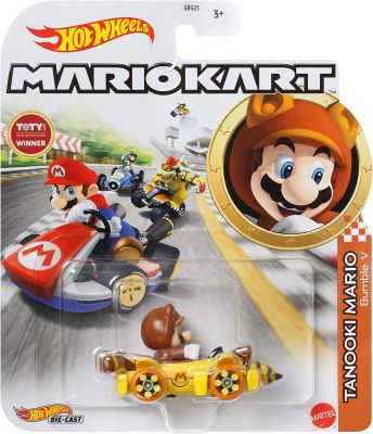 มีของในสต็อก Hot Wheels อเมริกา/ล้อร้อน Mario Kart ซีรีส์ Super Mari รถเล็ก