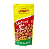 Growers Savoury Hot Peanuts 80g