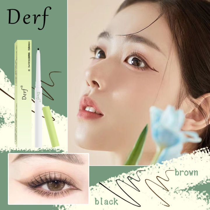 Derf Bút Chì Kẻ Mắt Gel Mềm Bền Màu Bút Chì Trang Điểm Mắt Lông Mày Dạng  Lỏng Chống Nước Sắc Tố Cao | Lazada.Vn