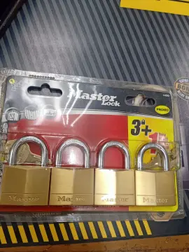 Master Lock Solid Brass Padlock 140D, 1-9/16 inch wide