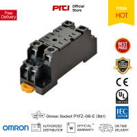 Omron ซ็อคเก็ต PYFZ-08-E SOCKET 8 ขา ฐานรีเลย์สำหรับติดตั้งบนรางและติดตั้งแบบใช้สกรู (สำหรับ G3F, H3YN, MY2, MY2-GS)