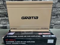 เพาเวอร์แอมป์ Class AB ขับเสียงกลาง แหลม GT-460.4 5000w แบรนด์ GRATIA  AB 4ch power amp เครื่องเสียงรถยนต์ dc 12v. GT-460.4