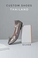 รองเท้าผู้หญิง รุ่นบัลเล่ต์ สีSilver นุ่มมากกกกก ไม่กัดเท้า 100%