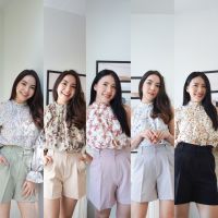 Kathi.bkk - Candy Shorts กางเกงขาสั้น เอวสูง ทรงสวย ขอบอัดกาว