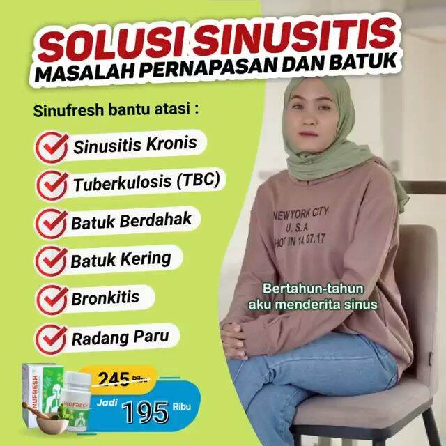 SINUFRESH - OBAT HERBAL SINUS BRONKITIS ASMA DAN GANGGUAN PERNAPASAN ...