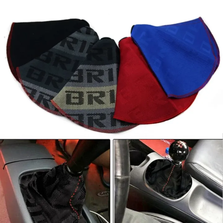 JDM Bride Racing Hyper Fabric Shift Knob Shifter Boot Cover MT/AT