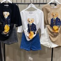 เสื้อยืดหมี ฟรีไซส์ น่ารักมาก ผ้าใส่สบายไม่ร้อน | อก32-44" | ยาว 27"